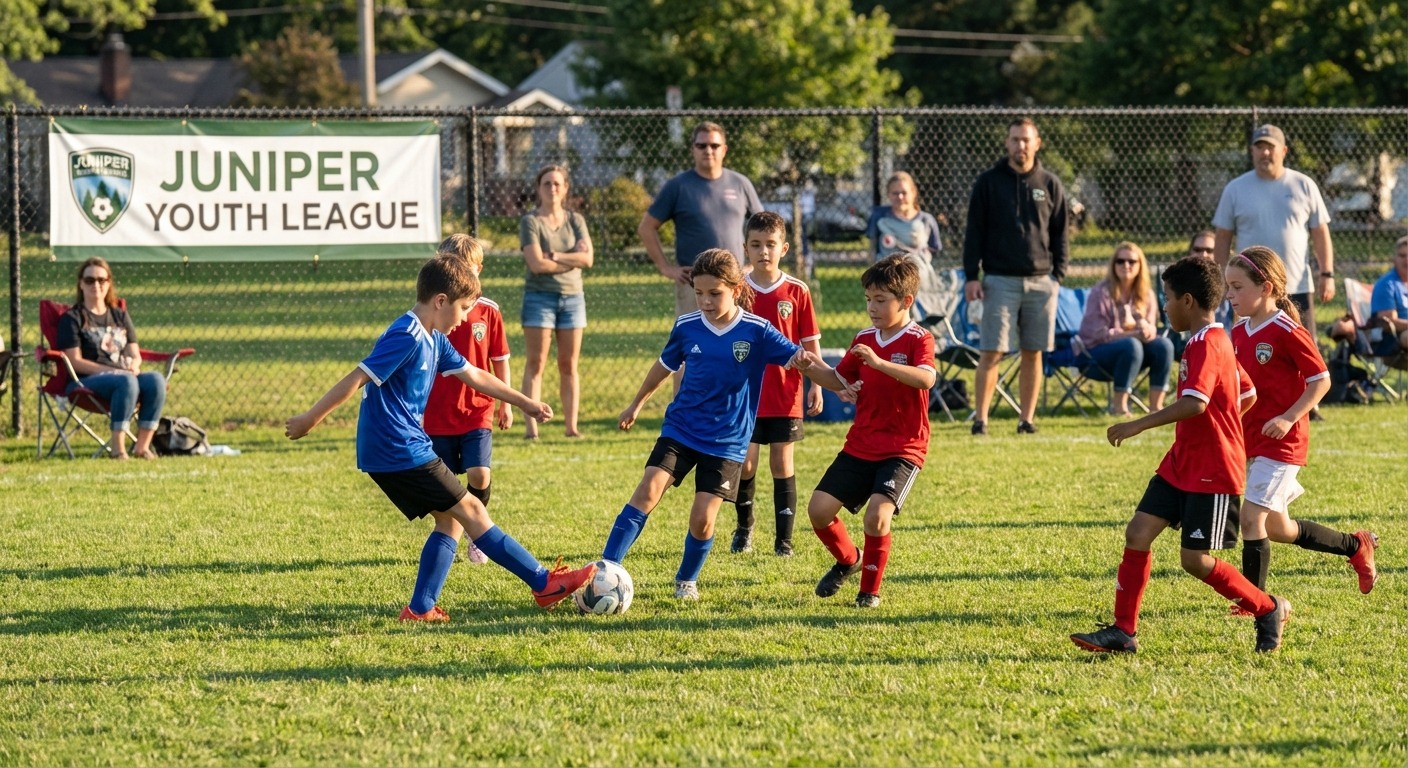 Kids in a team sports program during Victorian school holidays